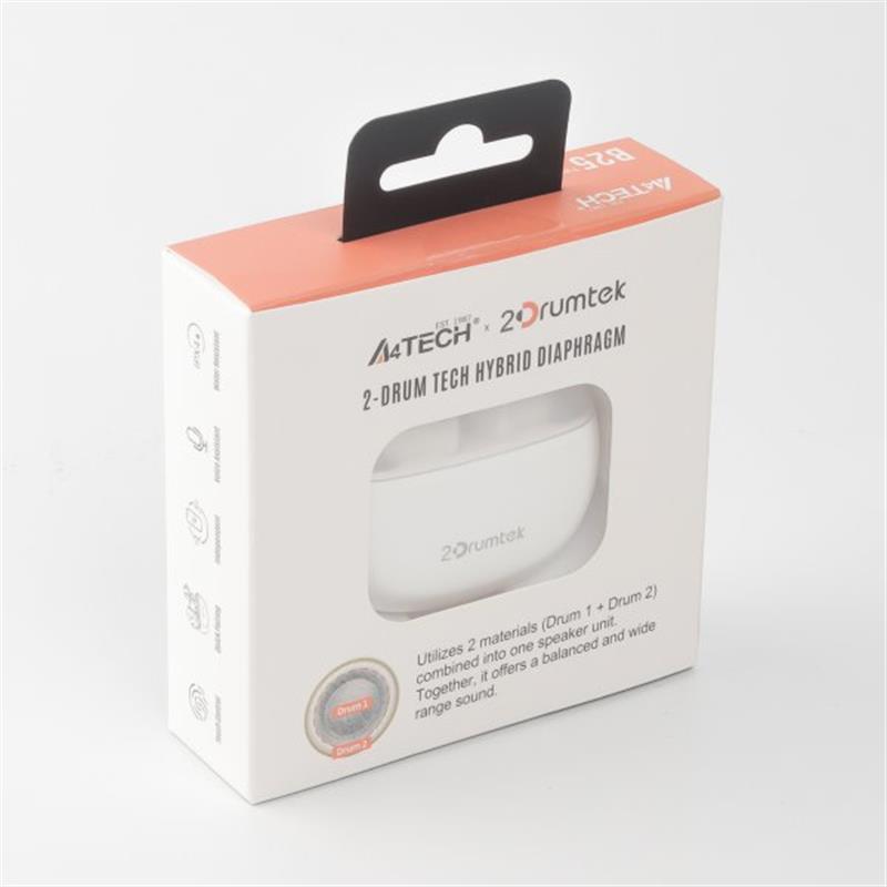 Bluetooth-гарнітура A4Tech B25 Grayish White - фото 7