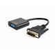 Адаптер Cablexpert DVI - VGA (M/F), 0.2 м, Black (AB-DVID-VGAF-01) - фото 1