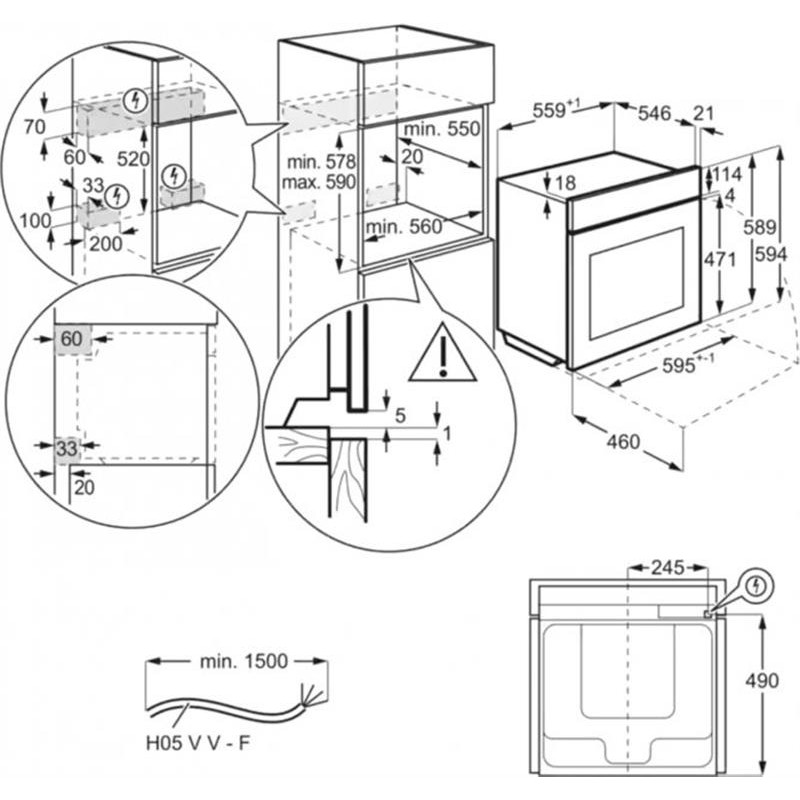 Духова шафа Electrolux EOF3H00BX - фото 9