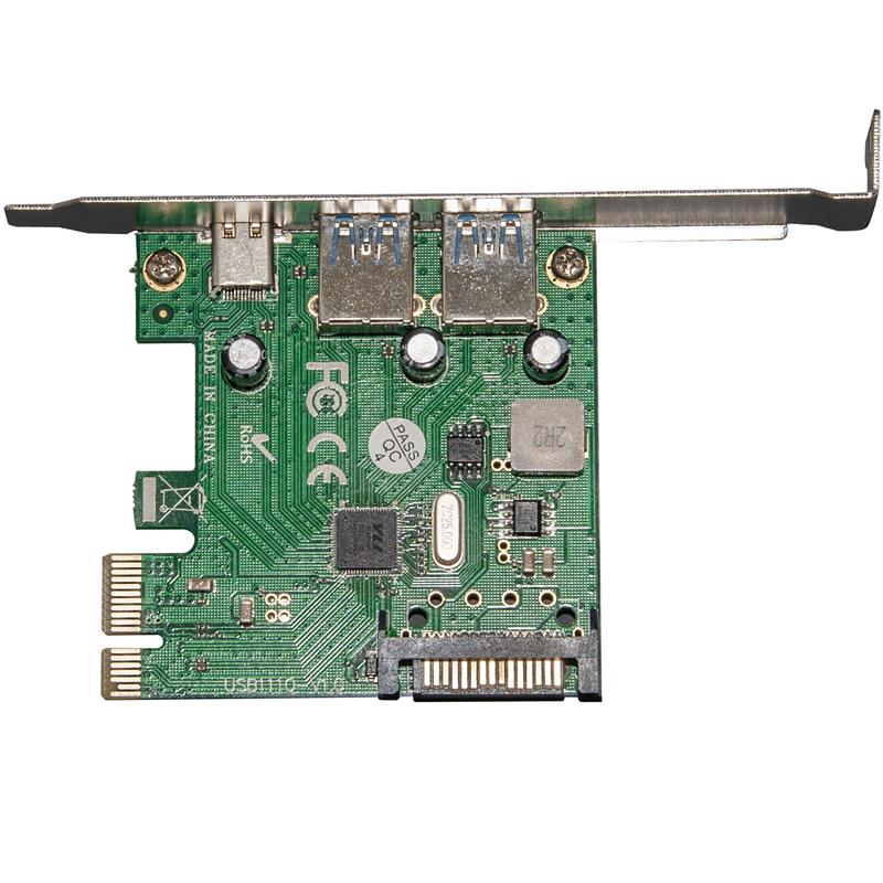 Контролер Frime NEC720202 (ECF-PCIEtoUSB007.LP) PCI-E-2xUSB3.0+USB3.0 Type-C - фото 2
