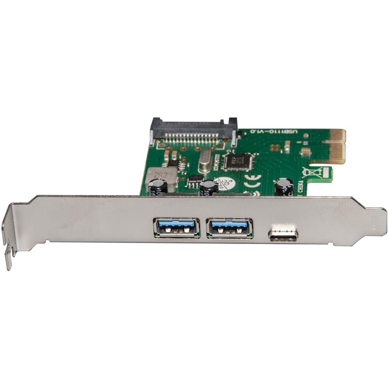Контролер Frime NEC720202 (ECF-PCIEtoUSB007.LP) PCI-E-2xUSB3.0+USB3.0 Type-C - фото 5