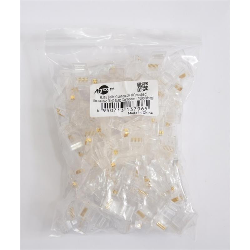 Конектор Atcom (3796) RJ45 (100 шт/уп) - фото 3