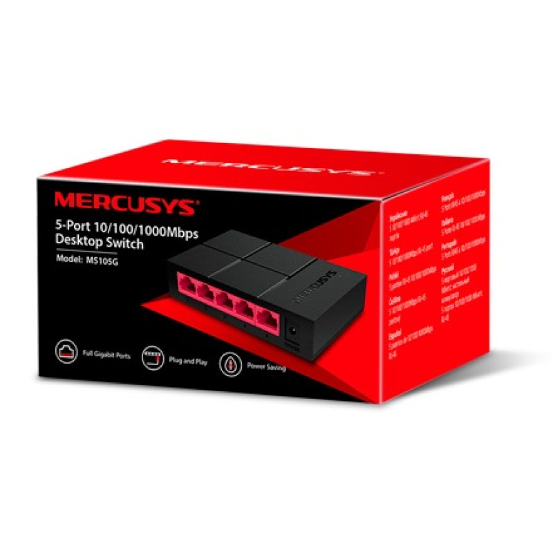 Комутатор Mercusys MS105G - фото 4