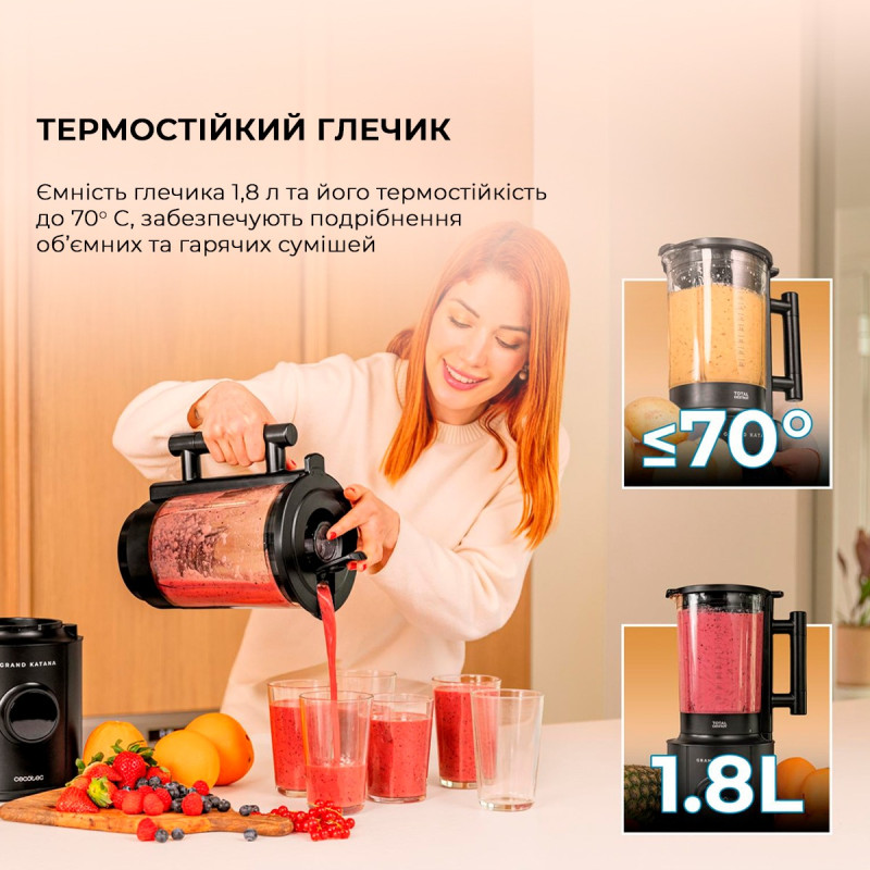 Блендер Cecotec Grand Katana 2700MAX Total Destroy Screen B (CCTC-03986) - фото 8