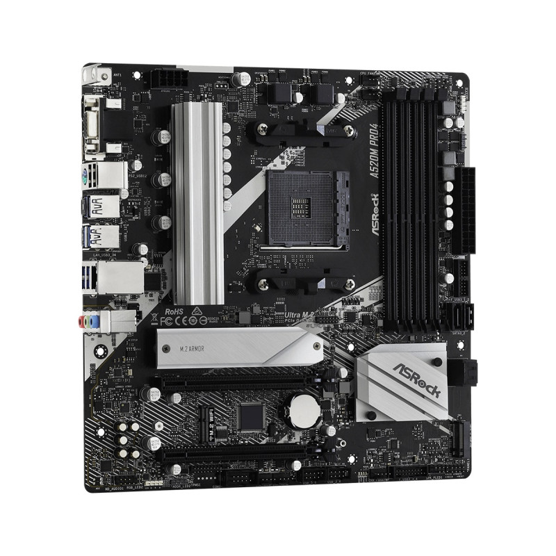 Материнська плата ASRock A520M Pro4 Socket AM4 - фото 4