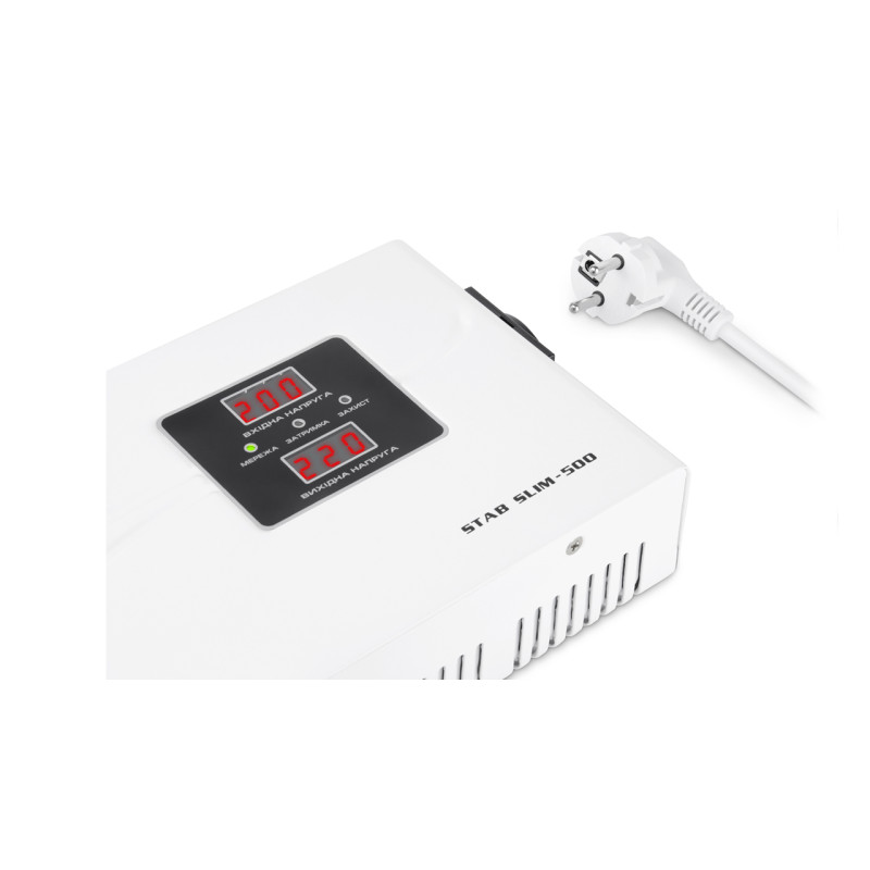 Стабілізатор REAL-EL STAB SLIM-500 White - фото 7